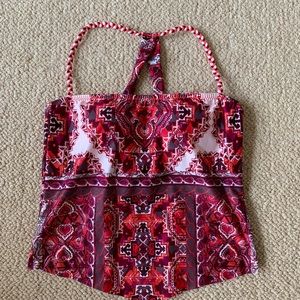 Becca Swim, Halter style. Cropped